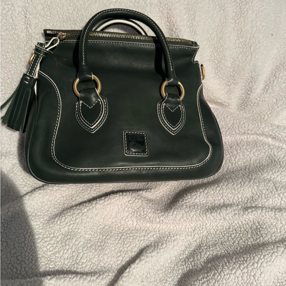 Dooney & Bourke Dark Green Leather Satchel color Ivy